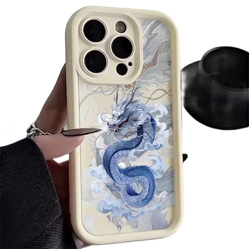 ZORMAN Handyhülle Illusory Farbe Chinesischer Drache Für iPhone 15 Hüllen iPhone 14 13 12 11 Pro Max Soft Cover-für iPhone 15pro Max-8 von ZORMAN