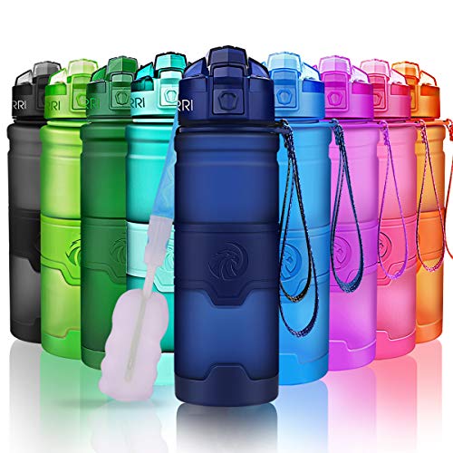 ZORRI Sport Wasserflasche-Trinkflasche Bpa Frei Sportflasche, Dunkelblau, Gr.- 1000ml-32oz ZORRI Sport Wasserflasche-Trinkflasche Bpa Frei Sportflasche, Dunkelblau, Gr.- 1000ml-32oz von ZORRI