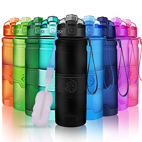 ZORRI Sport Wasserflasche-Trinkflasche Bpa Frei Sportflasche, Schwarz, Gr.- 700ml-24oz ZORRI Sport Wasserflasche-Trinkflasche Bpa Frei Sportflasche, Schwarz, Gr.- 700ml-24oz von ZORRI