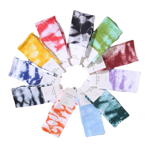 ZPLMIDE 5/8/10 Paar, Unisex, bunte Batiksocken, Basketballsocken, atmungsaktiv, Skatesocken, alle Jahreszeiten, Sportsocken für Paare, Männer und Frauen, 5 Stück, One size ZPLMIDE 5/8/10 Paar, Unisex, bunte Batiksocken, Basketballsocken, atmungsaktiv, Skatesocken, alle Jahreszeiten, Sportsocken für Paare, Männer und Frauen, 5 Stück, One size von ZPLMIDE