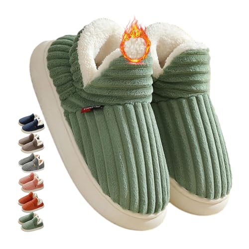 ZPLMIDE Cloud Slippers, The Cozy & Stylish Slipper Unisex Winter Cozy Fashion Slippers Plush Warm Home Slippers Cozy Fluffy Slippers (38/39(260),Green) von ZPLMIDE