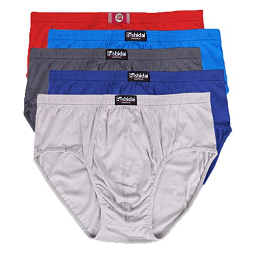 ZPLMIDE Plus große Herren-Boxershorts aus Nahtloser Baumwolle (8XL), große Unterwäsche, atmungsaktive, elastische Unterhose (Set B-5pcs,7XL) von ZPLMIDE