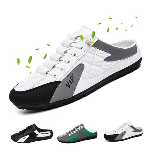 ZPLMIDE Rückenfreie Herren-Schlupfschuhe, rückenfreie Sportschuhe, Halbzieh-Sneaker, lässiger Mule-Sneaker, Walking, Outdoor, Wandern, Loafer von ZPLMIDE