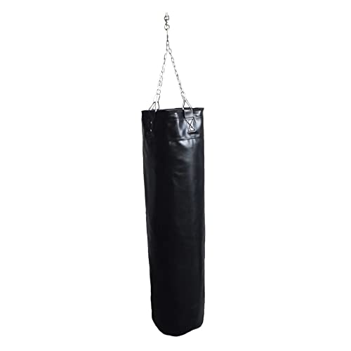 Boxsack Home Fitness Drop Hollow Empty Hook Hanging Kick Sandsack Boxing Bag (Color : Black 120cm) von ZQGTSAX