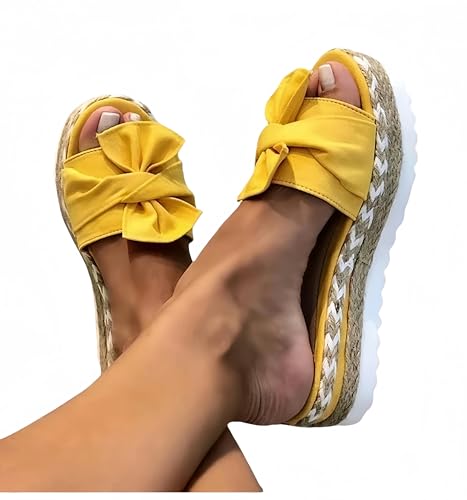 ZQUZEMS Damensandalen Frauen Heels Sandalen Mit Keilen Schuhe Plattform Hausschuhe Elegante Sommer Schuhe von ZQUZEMS