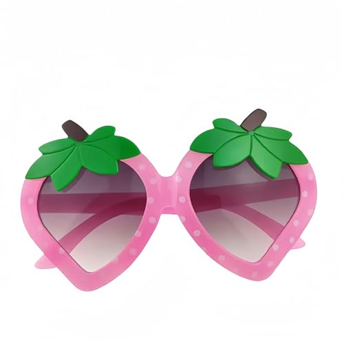ZQUZEMS des Lunettes De Soleil Cartoon Sonnenbrille Strawberry Sonnenbrille Oversize Rahmen Brillen-A-Pink-Für Kinder von ZQUZEMS