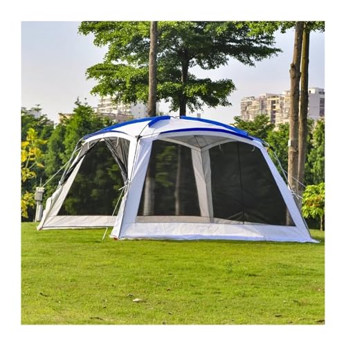 biwakzelt 5–8 Personen, 365 x 365 x 210 cm, großer Pavillon, Sonnenschutz, Campingzelt, Strandzelt Tunnelzelte(A) von ZRHYRG