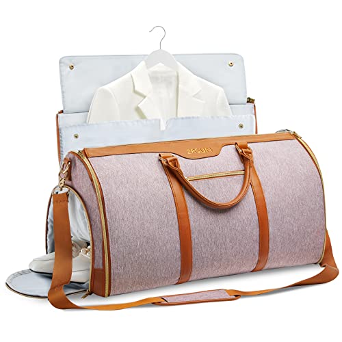 Kleidersack für Reisen, Handgepäck-Kleidersack, 3-in-1 hängender Koffer, Anzug, Wochenend-Reisetasche, Pink, Ls-01 Kleidersack für Reisen, Handgepäck-Kleidersack, 3-in-1 hängender Koffer, Anzug, Wochenend-Reisetasche, Pink, Ls-01 von ZRSUN