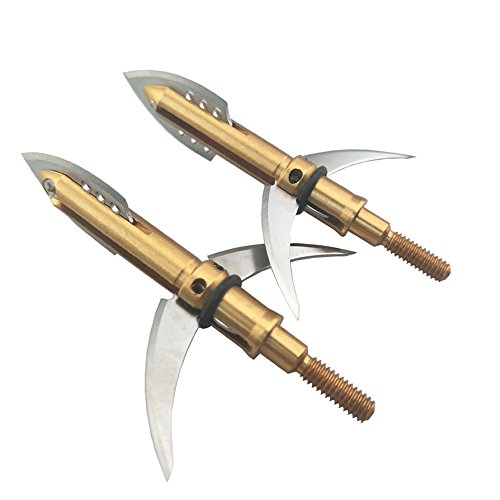 ZSHJG 6pcs Pfeilspitzen Jagdspitzen für Bogen 100Grain Bogenschießen Scharfen Klingen Jagdspitzen Broadheads zum Pfeil und Bogen ZSHJG 6pcs Pfeilspitzen Jagdspitzen für Bogen 100Grain Bogenschießen Scharfen Klingen Jagdspitzen Broadheads zum Pfeil und Bogen von ZSHJG