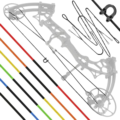 ZSHJGJR Custom Compoundbogen Sehnen und Kabel Set Bogensehne Ersatzsehnen BCY-452x Dacron Professionelle Bogensehne von ZSHJGJR