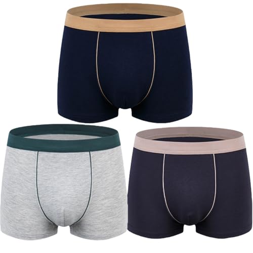 ZSJDFTYS Boxershorts Herren Hohe Taille Deep Crotch Lose Atmungsaktiv-Nr. 6-2Xl Größe 55-60 Kg von ZSJDFTYS