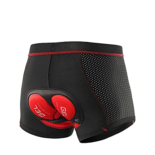 ZSXPBZL Fahrradhose,Fahrradhose Herren Verdickte Gel Pad Radfahren Shorts Männer Radfahren Unterwäsche Pro Stoßfest Fahrrad Shorts Reiten Kleidung MTB Rennrad Unterwäsche(SHO12 25mm,3XL) von ZSXPBZL