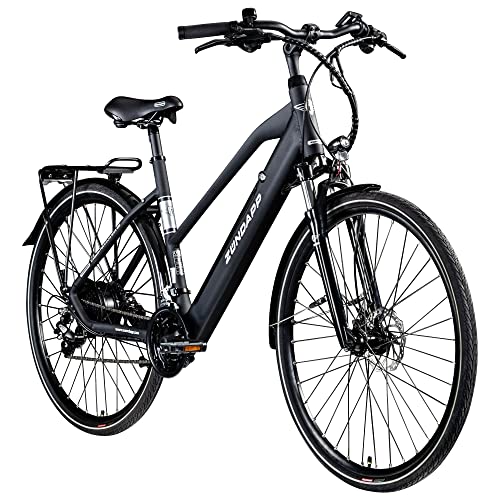 ZÜNDAPP Z810 Damen E-Bike Trekkingrad Pedelec E-Trekkingrad Fahrrad Trekking Bike StVZO (schwarz, 50 cm) von ZÜNDAPP
