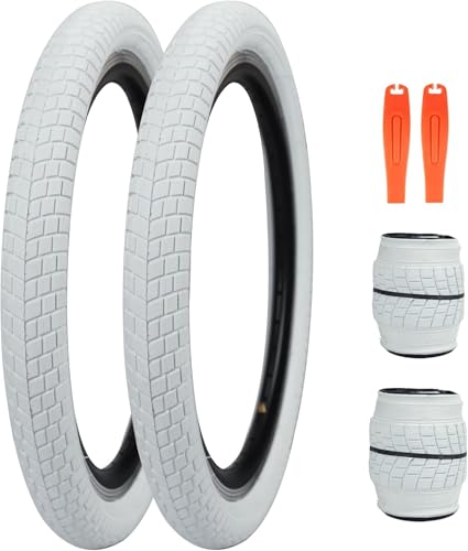 ZUKKA 20 x 2,125 Fahrradreifen 2er Pack 20 Fahrradreifen Kinder Fahrradreifen Folding Ersatzreifen Passend für die meisten Kinderfahrräder, BMX-Reifen, Weiß ZUKKA 20 x 2,125 Fahrradreifen 2er Pack 20 Fahrradreifen Kinder Fahrradreifen Folding Ersatzreifen Passend für die meisten Kinderfahrräder, BMX-Reifen, Weiß von ZUKKA