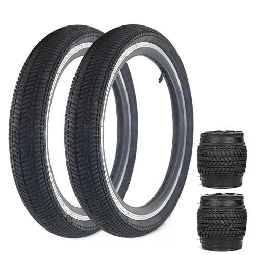 ZUKKA 2er-Pack Fahrradreifen 16x2.125 16 Zoll Fahrrad Reifen Mantel 57-305 für BMX, MTB Mountainbike, Kinderfahrrad, Dreirad, Crusier Bicycle, Schwarz ZUKKA 2er-Pack Fahrradreifen 16x2.125 16 Zoll Fahrrad Reifen Mantel 57-305 für BMX, MTB Mountainbike, Kinderfahrrad, Dreirad, Crusier Bicycle, Schwarz von ZUKKA