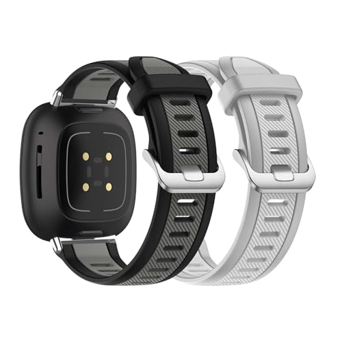 2 Stück Armbänder Kompatibel mit Fitbit Sense 2 Armband Silikon Band für Fitbit Sense 2 Ersatzarmband für Herren Damen Solo Loop Sport Band Atmungsaktiv Silikon Doppelloch mit Fitbit Sense 2 (E,M) 2 Stück Armbänder Kompatibel mit Fitbit Sense 2 Armband Silikon Band für Fitbit Sense 2 Ersatzarmband für Herren Damen Solo Loop Sport Band Atmungsaktiv Silikon Doppelloch mit Fitbit Sense 2 (E,M) von ZUOBNBP