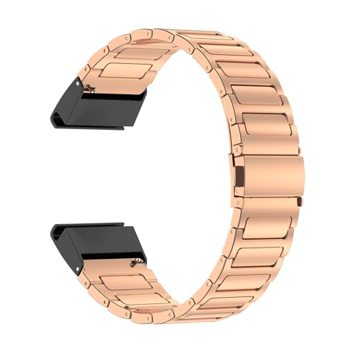 Edelstahl Armbänder für Garmin Instinct 2/2 Solar/2 Surf/2 Tactical Armband, mit Verstellbares Metall Faltschließe für Herren Damen Klassisch Metall Ersatzarmband mit Garmin Instinct 2 Solar (D,22mm) Edelstahl Armbänder für Garmin Instinct 2/2 Solar/2 Surf/2 Tactical Armband, mit Verstellbares Metall Faltschließe für Herren Damen Klassisch Metall Ersatzarmband mit Garmin Instinct 2 Solar (D,22mm) von ZUOBNBP