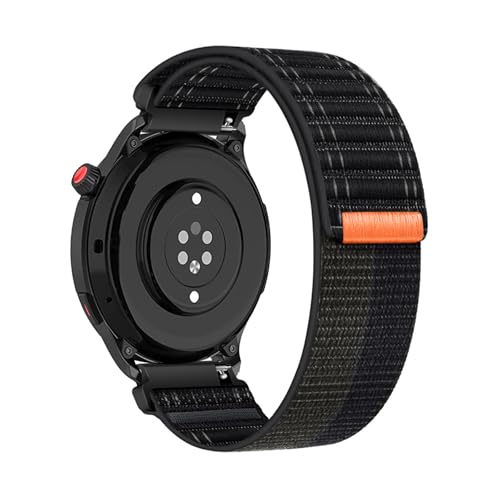 Nylon Armbänder für Amazfit Pace Armband, Elastisches Stoff Atmungsaktiv Verstellbares Sportarmband für Herren Damen Loop Ersatzarmband Kompatibel mit Amazfit Pace Uhrenarmband (E,22mm) von ZUOBNBP