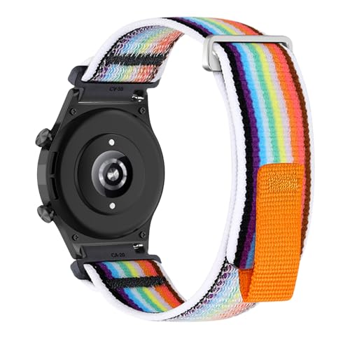 Nylon Armbänder für Honor Watch GS 3/ Magic Watch 2 46mm Armband, Weich Elastisch Stoff Verstellbare für Damen Herren Sport Ersatzarmband Kompatibel mit Honor Watch GS 3/ Magic Watch 2 46mm (28,M) von ZUOBNBP