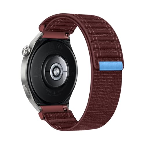 Nylon Armbänder für Huawei Watch Buds Armband, Elastisches Stoff Atmungsaktiv Verstellbares Sportarmband für Herren Damen Loop Ersatzarmband Kompatibel mit Huawei Watch Buds Uhrenarmband (D,22mm) von ZUOBNBP