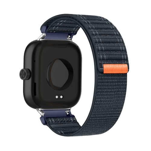 Nylon Armbänder für Redmi Watch 4 Armband, Elastisches Stoff Atmungsaktiv Verstellbares Sportarmband für Herren Damen Loop Ersatzarmband Kompatibel mit Redmi Watch 4 Uhrenarmband (E,M) von ZUOBNBP