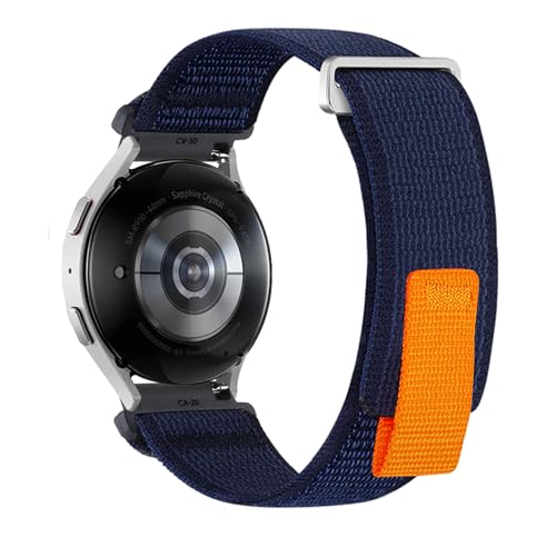 Nylon Armbänder für Samsung Galaxy Watch 6 Classic 43mm/ 47mm Armband, Weich Elastisch Stoff Verstellbare Damen Herren Sport Ersatzarmband mit Samsung Watch 6 Classic 43mm/47mm Uhrenarmband (19,20mm) von ZUOBNBP