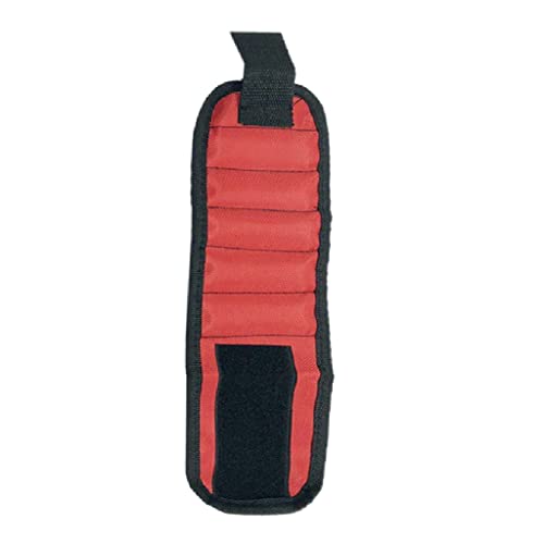 ZUOZUIYQ Handgelenkschlaufe, Handtasche, tragbarer Werkzeuggürtel für Schraube, Mutter, Bolzen, Bohrer, Werkzeugzubehör, Handschlaufe (Farbe: Rot) (rot) von ZUOZUIYQ