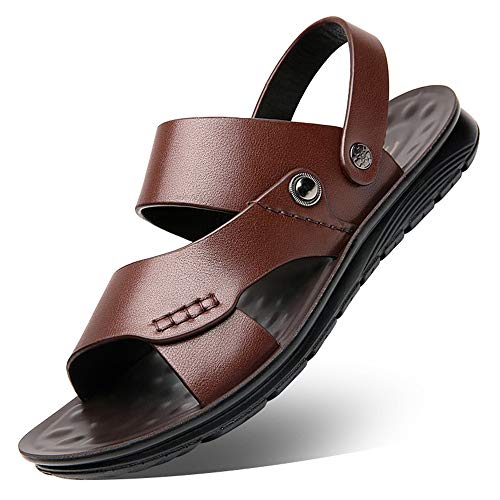 ZUOZUIYQ Herren-Wandersandalen, verstellbare Sandalen für Herren, Bequeme Sport-Outdoor-Wanderschuhe für Strand, Fisch, Trekking (Farbe: Braun, Größe: 39) von ZUOZUIYQ