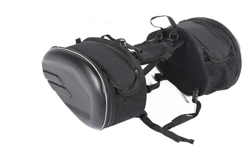 ZUOZUIYQ Kofferraum-Motorrad-Sitztasche, universelle Motorrad-wasserdichte Rennsport-Rennhelm-Reisetaschen, Koffer, Satteltaschen, Rücksitz-Tasche für Kawasaki-Rahmentasche (Pu und Kunststoff) von ZUOZUIYQ