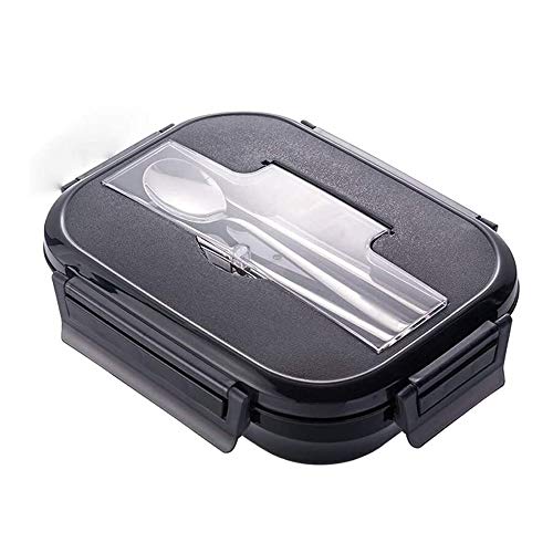 ZUOZUIYQ Lunchbox, Mini-Bento-Boxen, Kindergarten-/Snack-/Erwachsenenbehälter für kleine, Bento-Lunchbox mit 4 Fächern, isolierter quadratischer Lebensmittelaufbewahrungsbehälter aus Edelstahl, von ZUOZUIYQ