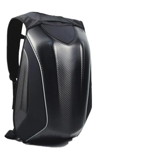 ZUOZUIYQ Motorrad-Fronttasche, Kohlefaser-Motorrad-Rucksack, Motocross-Helmtasche, wasserdichter Motorsport-Reitrucksack, erweiterbare Hartschalentaschen, Motorrad-Sitztasche/Hecktasche (Farbe: von ZUOZUIYQ