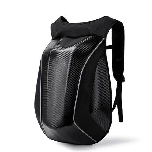 ZUOZUIYQ Motorrad-Fronttasche, Kohlefaser-Motorrad-Rucksack, Motocross-Helmtasche, wasserdichter Motorsport-Reitrucksack, erweiterbare Hartschalentaschen, Motorrad-Sitztasche/Hecktasche (Farbe: von ZUOZUIYQ