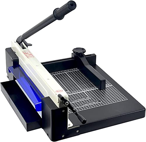 ZUOZUIYQ Papierschneidemaschine, Hochleistungs-Profi-A4-Papierschneidemaschine, rotierende Papierschneidemaschine mit automatischem Sicherheitsschutz und Seitenlineal (Farbe: Schwarz) von ZUOZUIYQ
