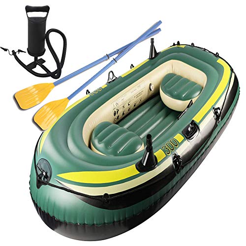 ZUOZUIYQ Schlauchboot mit Rudern für 3 Personen, Schlauchboote für Erwachsene, Schlauchboot für Kinderfloß, Angelschlauchboot, aufblasbares Kajak von ZUOZUIYQ