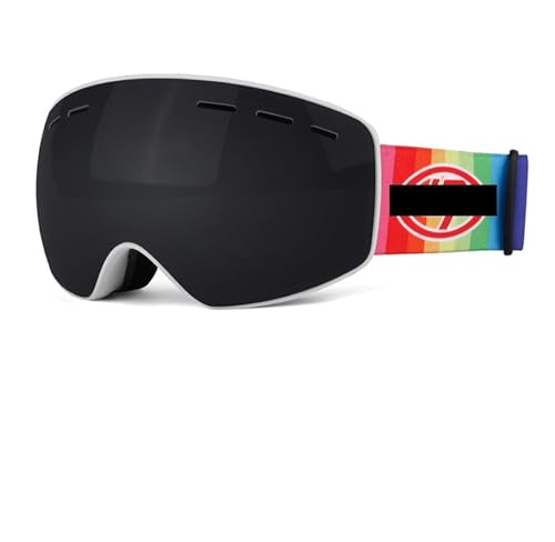 ZUOZUIYQ Skibrille Winter-Nebel-Skibrille Doppelschichtige UV400-Skibrille Spiegellinse Winddichte Snowboardbrille Outdoor (Farbe: Grau) (Grau) von ZUOZUIYQ