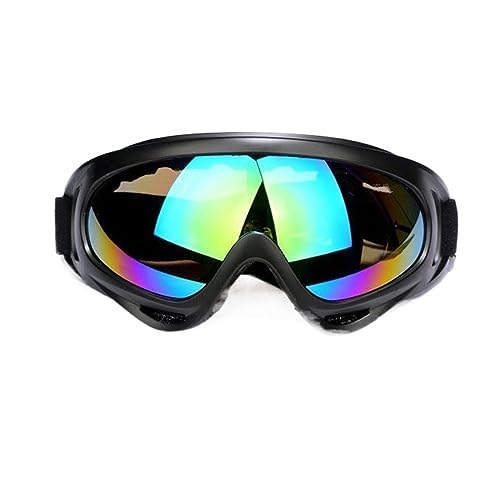 ZUOZUIYQ Skibrille Winter Winddichte Skibrille Brille Outdoor-Sport Damen- und Herrenbrille Skibrille Moto Radfahren Sonnenbrille Brille Outdoor (Farbe: Gelbe Gläser, Größe: Einheitsgröße) (Bunte von ZUOZUIYQ