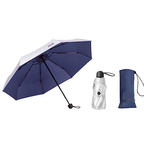 ZUOZUIYQ Winddichter Regenschirm, Starke Regenschirme, bunter Regenschirm, Cartoon-Regenschirm, Mädchen-Regenschirm, Silberbeschichtung, undurchlässig, Reine Farbe, Reise-Regenschirm, Regenschirme von ZUOZUIYQ