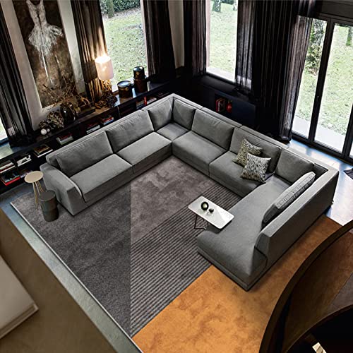 ZURBAQD Moderne Teppiche, weich, warm, 12 mm dick, für Wohnzimmer und Schlafzimmer, fusselfrei, geometrisch Gemustert, für Schlafzimmer (2,4 m x 3,4 m) Warm as Ever von ZURBAQD