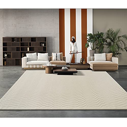ZURBAQD Teppich, moderner Teppich im minimalistischen Stil, Wohnaccessoires, weicher, großer Teppich für Wohnzimmer und Schlafzimmer (Cremebeige) (1600 mm x 2300 mm) Warm as Ever von ZURBAQD