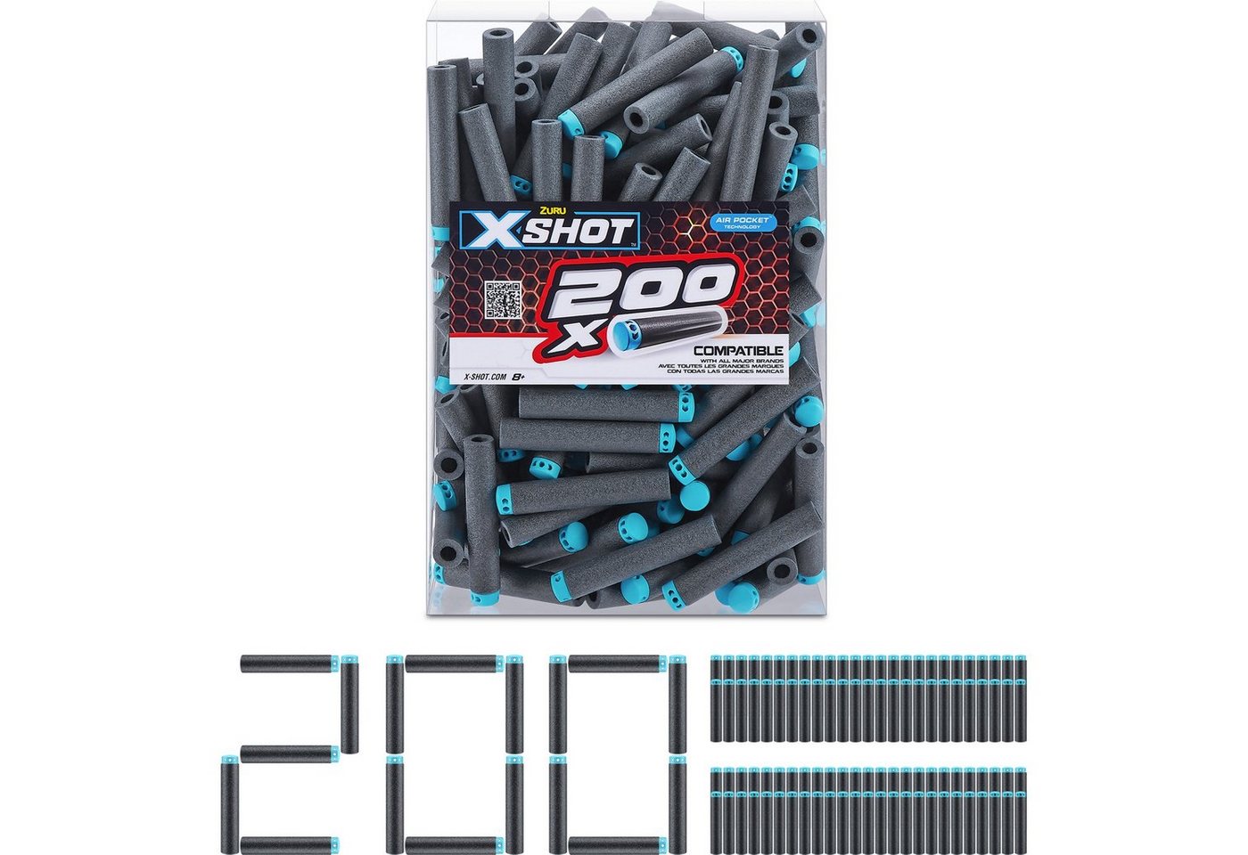 ZURU Dartpfeil ZURU XSHOT200er-Pack Refill Darts, Dartblaster ZURU Dartpfeil ZURU XSHOT200er-Pack Refill Darts, Dartblaster von ZURU