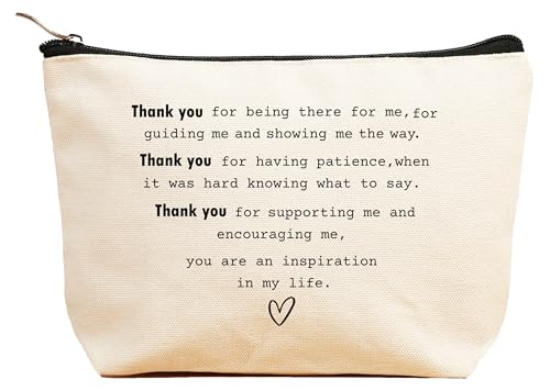 ZVMIS Kosmetiktasche für Kollegen, Chef, Kollegen, Dankeschön, Weihnachtsgeschenk, Make-up-Tasche, Reiseetui, Beige, 9.5 ″ L x 7″H x 2.7″ W, 92-Thank You for Being There von ZVMIS