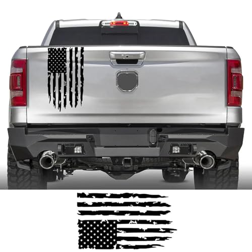 ZWRKB Amerikanische Flagge Auto Aufkleber, passend für Toyota Hilux Tacoma Gladiator Isuzu Dmax Ford F150 Dodge Ram Zubehör Dekor von ZWRKB