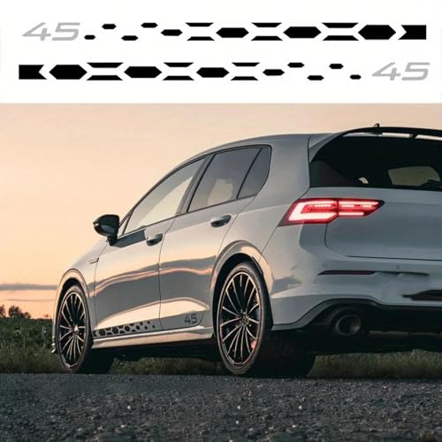 ZWRKB Auto Tür Seitenschweller Aufkleber, für VW Golf 8 MK8 GTI R, Vinyl Film Streifen Aufkleber Zubehör ZWRKB Auto Tür Seitenschweller Aufkleber, für VW Golf 8 MK8 GTI R, Vinyl Film Streifen Aufkleber Zubehör von ZWRKB
