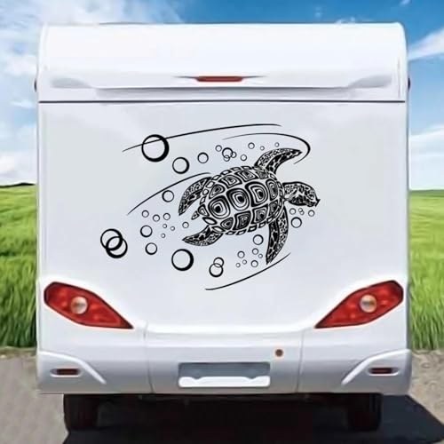 ZWRKB Große Blase Auto Aufkleber Ozean Schildkröte Tier Meeresschildkröte für Autos Vinyl Rv Wohnwagen Camping und Hood von ZWRKB