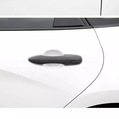 ZWRKB Passend für Toyota Corolla Auris 2019-2023, Kohlefaser schwarz Silber Türgriffabdeckung Aufkleber Zubehör Design von ZWRKB