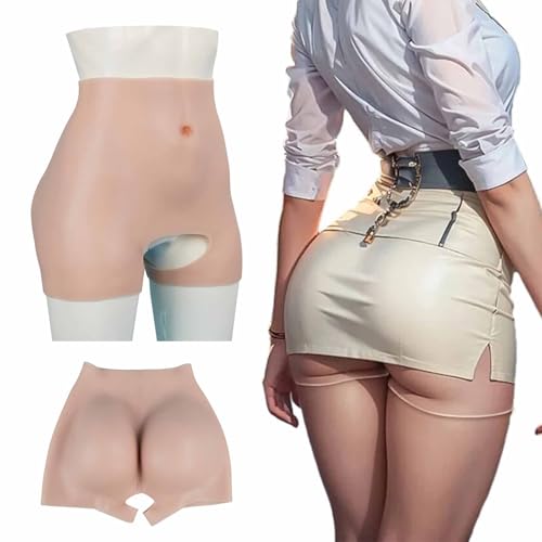 ZWSMS Silikon Panty Hip Enhancer Frauen Fake Butt Pants Buttock Butt Shaper Control Shorts für Drag Queen,Color 2,One Size von ZWSMS