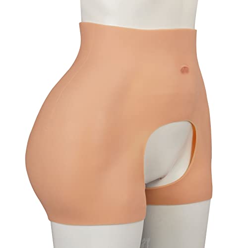 ZWSMS Silikon Panty Realistic Butt Unterwäsche Butt Shaper Control Shorts Padded Push Boxer Briefs für Crossdresser Party,Color 3,0.8cm/0.31in von ZWSMS