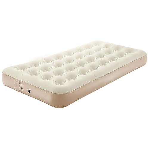 ZXDRYBHD Klappbett, Klappfeldbett, Tragbare Campingmatratze, Eingebaute Luftpumpe, Mehrere Größen, für Zuhause, Camping und Gäste(Beige,Large) von ZXDRYBHD