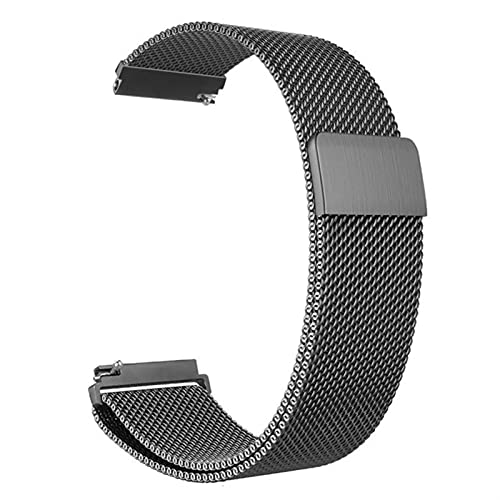 ZXF Uhrenarmbänder, Allgemeine Schnellspanner Watch Strap Magnetische Verschluss Edelstahl Uhrenarmband Ersatzgurt 14mm 16mm 18mm 20mm 22mm 24mm 23mm Armband (Color : Gray, Size : 18mm) von ZXF