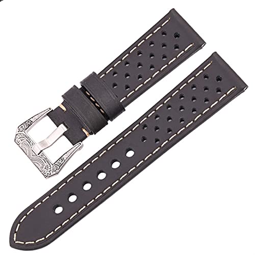 ZXF Uhrenarmbänder Leder, Vintage Hide Uhr Uhrband Armband 20mm 22mm Frauen Männer Atmungsaktiv Echtes Leder Armbands Braun Kaffee Schwarz Gürtel elegant und stilvoll ZXF Uhrenarmbänder Leder, Vintage Hide Uhr Uhrband Armband 20mm 22mm Frauen Männer Atmungsaktiv Echtes Leder Armbands Braun Kaffee Schwarz Gürtel elegant und stilvoll von ZXF